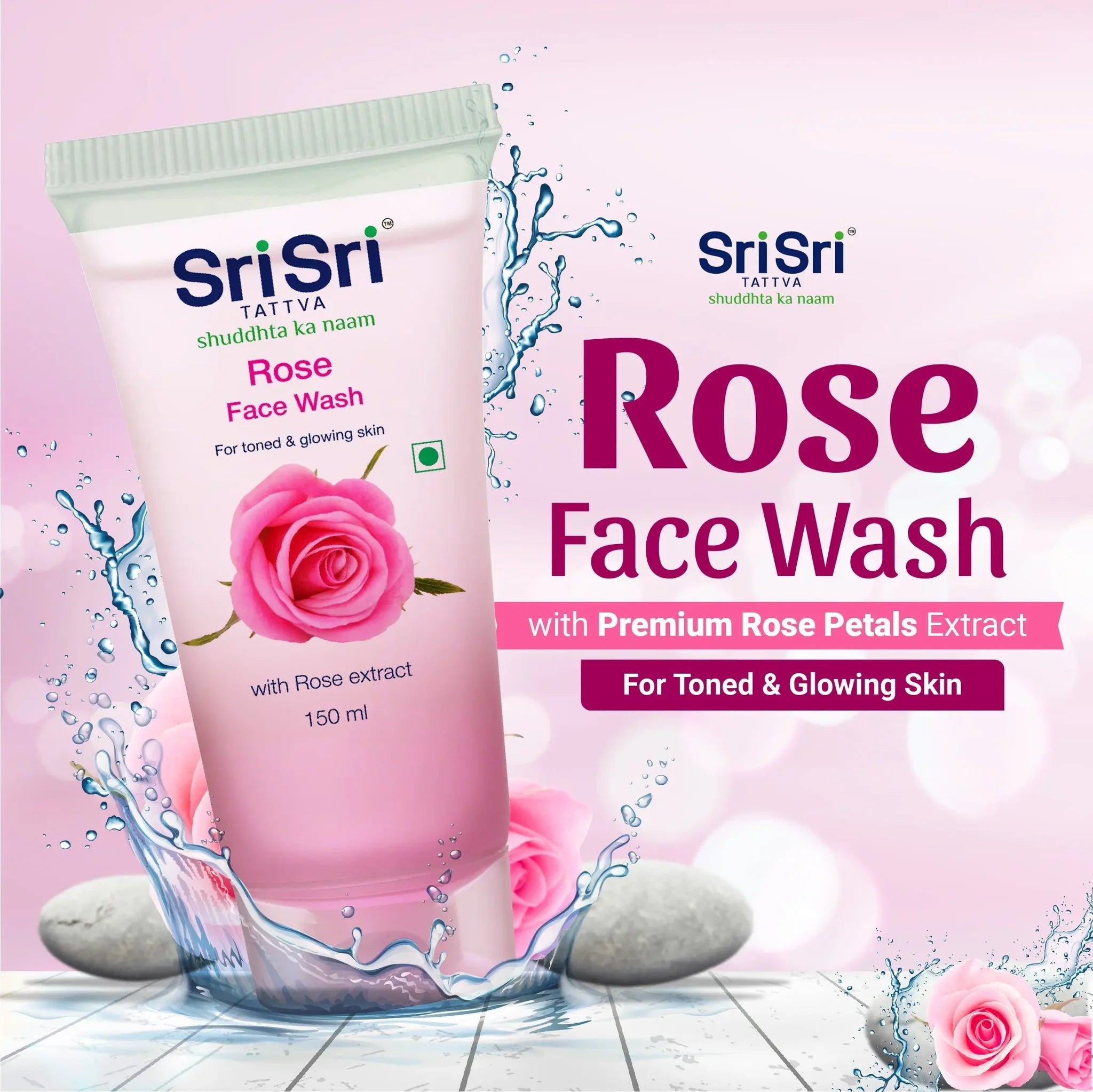 Sri Sri Tattva Rose Face Wash - Pack of 2