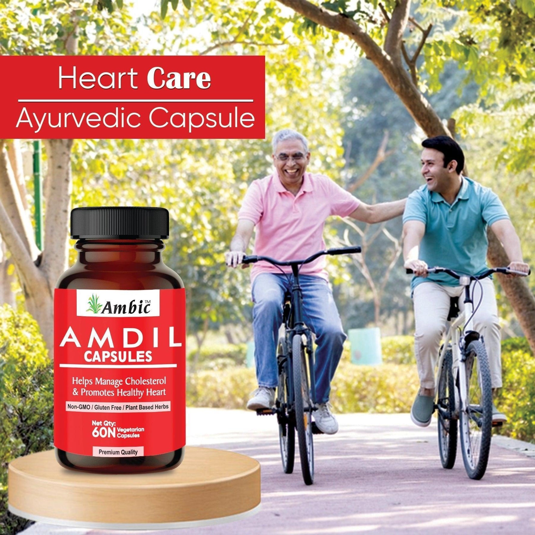 Ambic Amdil Vegetarian Capsule (60 Each)