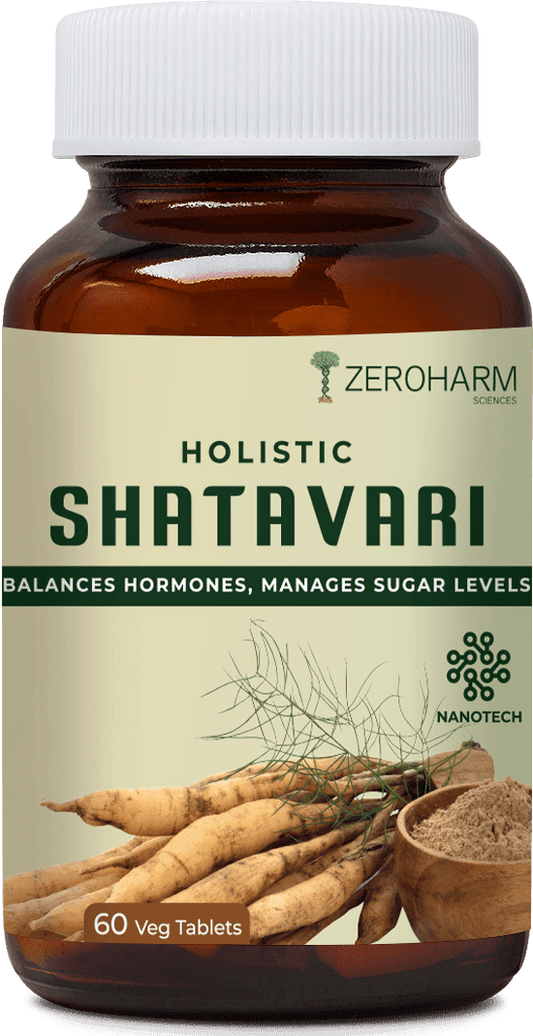 Zeroharm Sciences Holistic Shatavari Veg Tablet