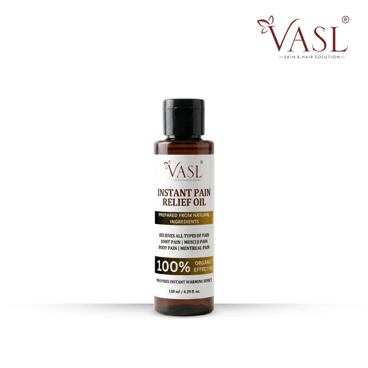 VASL Menstrual Pain Relief Oil 130ml - Period Cramps & Muscle Massage Oil