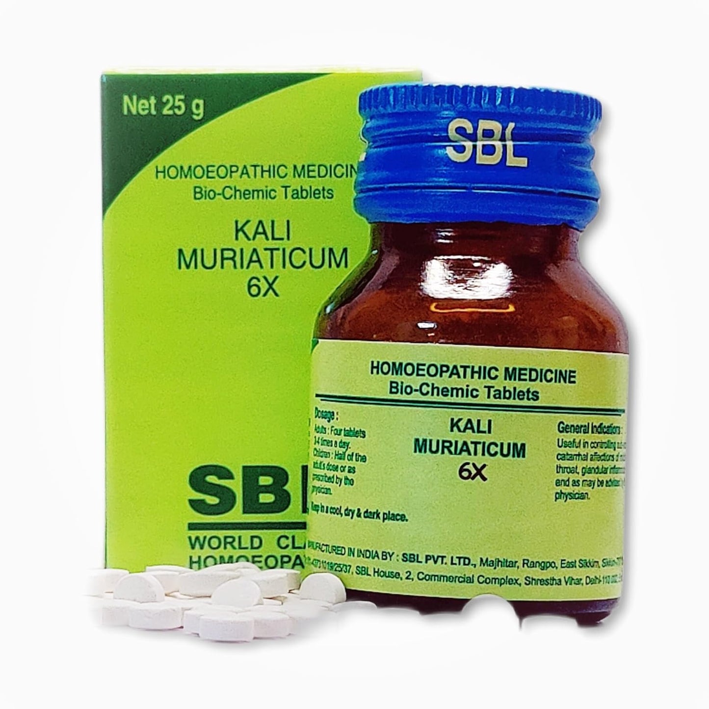 SBL Kali Muriaticum Biochemic Tablet - 25gm