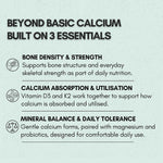 Anupurak Calcium Magnesium, Zinc D3+K2,B6,B9,B12 with Probiotics Tablet (90 Each)