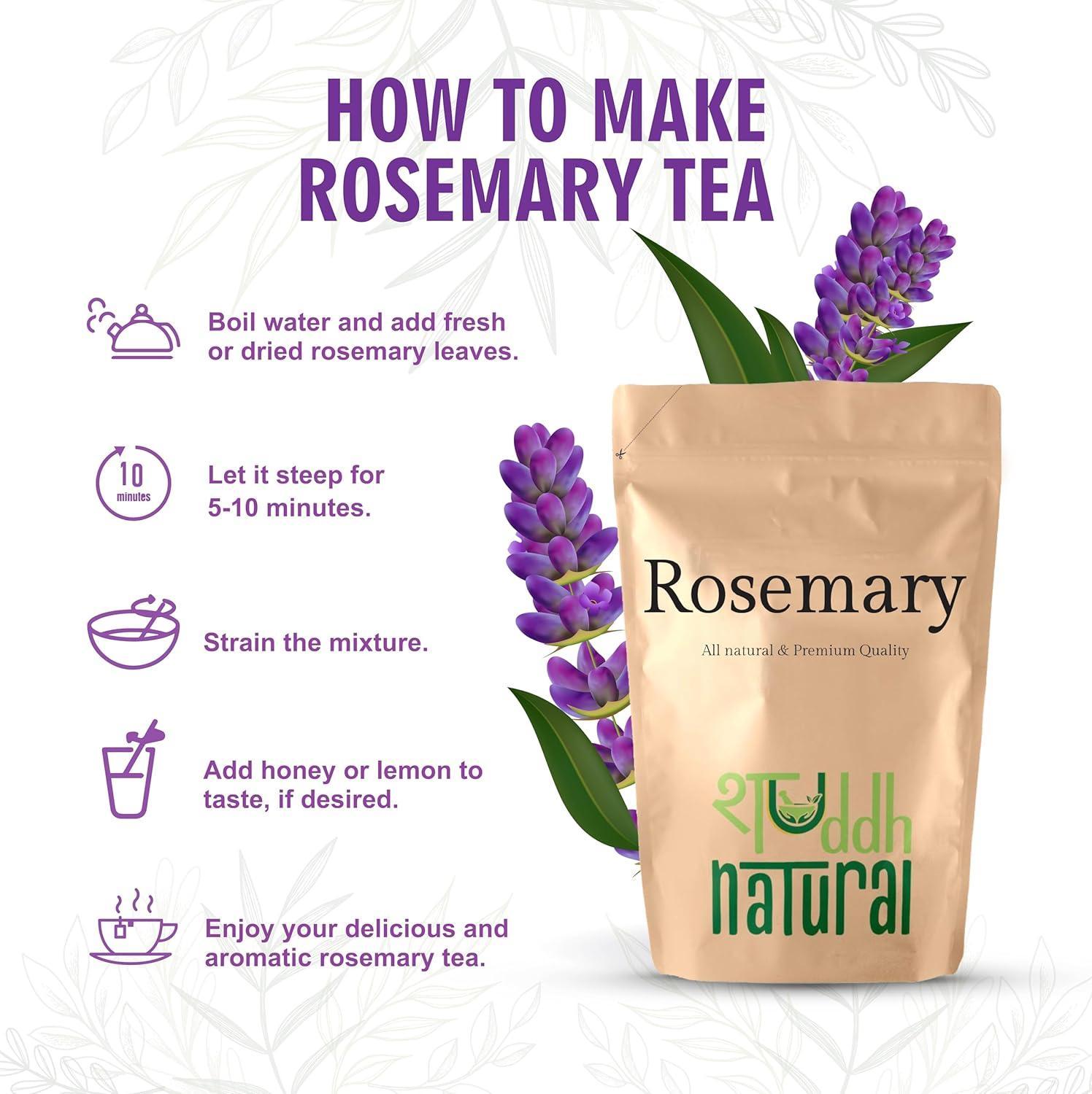 Shuddh Natural Rosemary Leaves I Hair Growth I Tea I Skin I 85 Gms