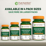 Pure Nutrition Magnesium Glycinate 350mg, 180 Tablets | Muscle, Nerve & Relaxation Support