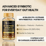 Anupurak Gut + Daily Probiotic 60 Billion CFU Capsule (120 Each)