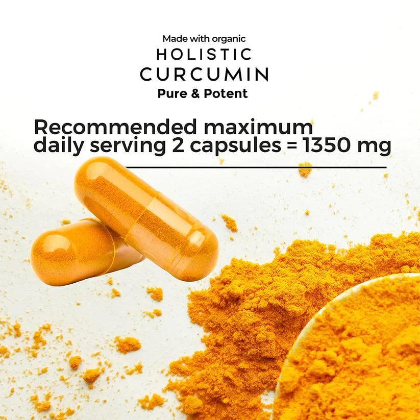 Zeroharm Holistic Curcumin Capsules 1350 mg - 90 Veg Capsules