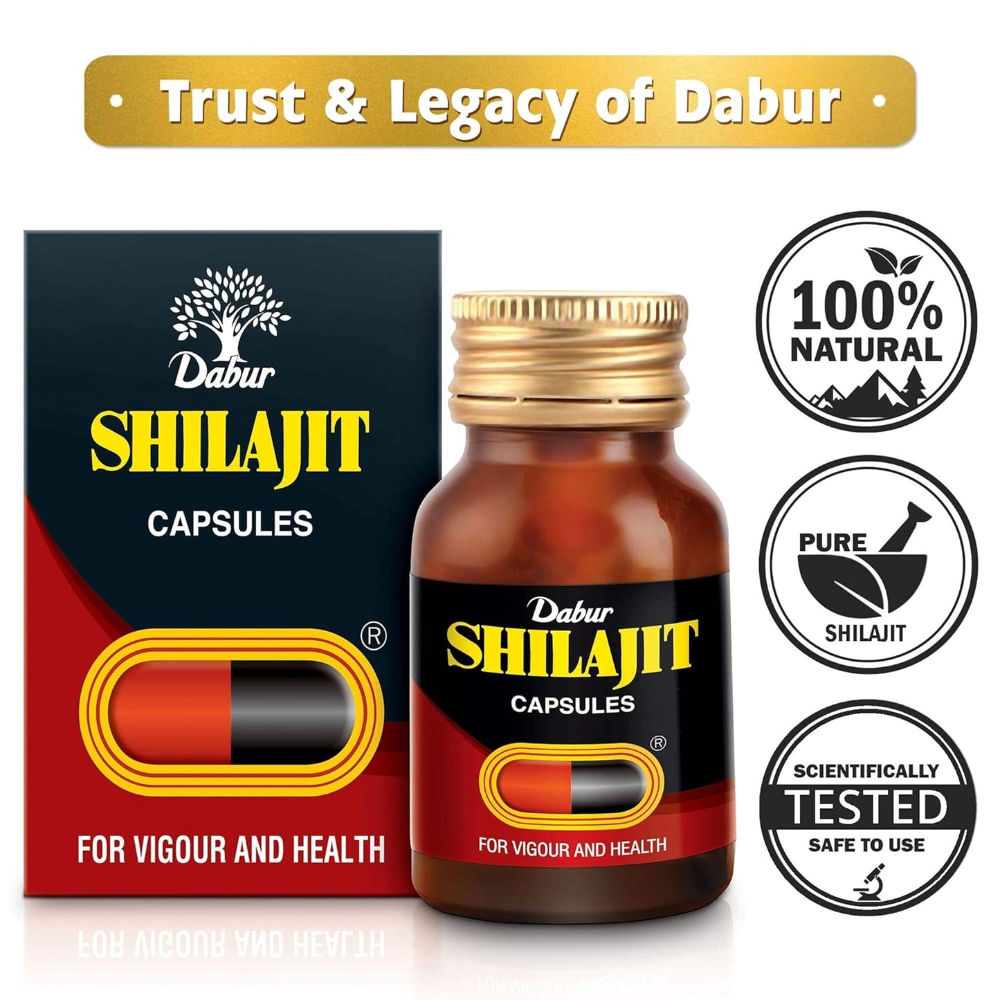 Dabur Shilajit Ayurvedic Capsules