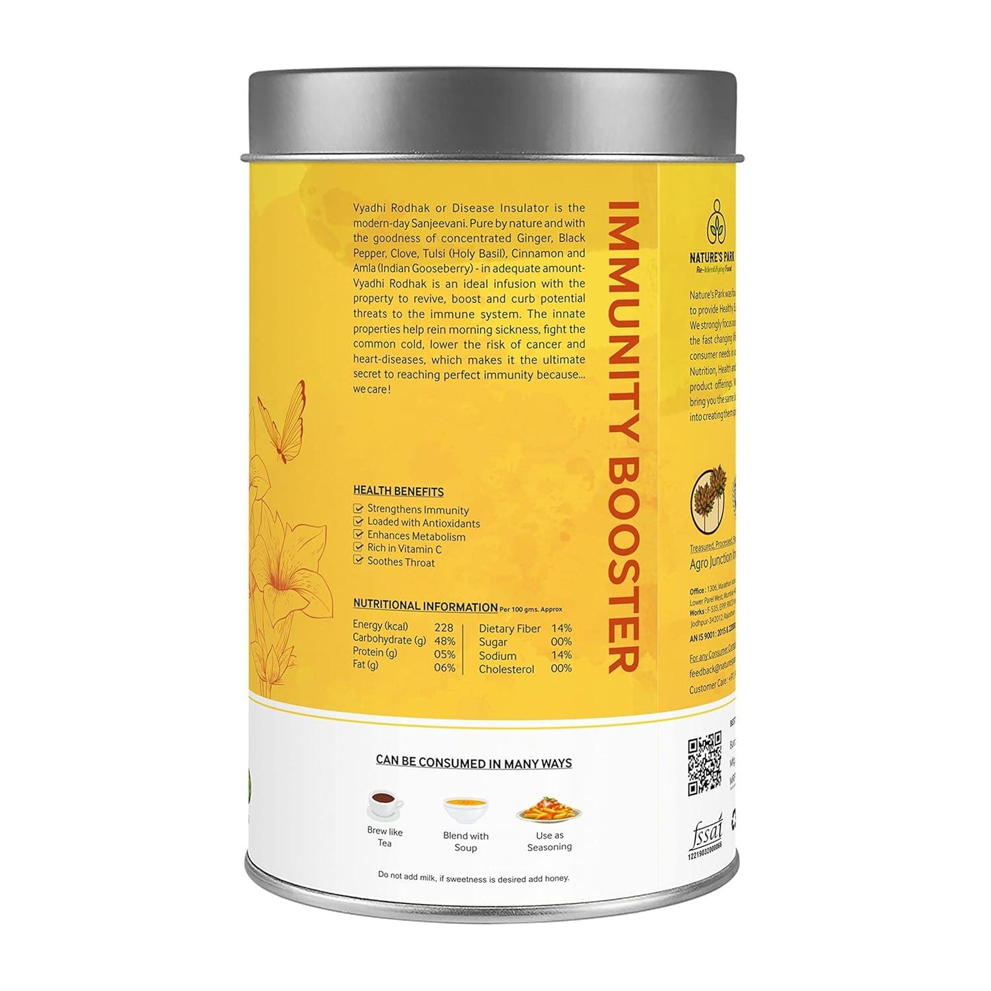 Nature's Park Vyadhi Rodhak - Immunity Booster Health & Wellness Can (180 g)