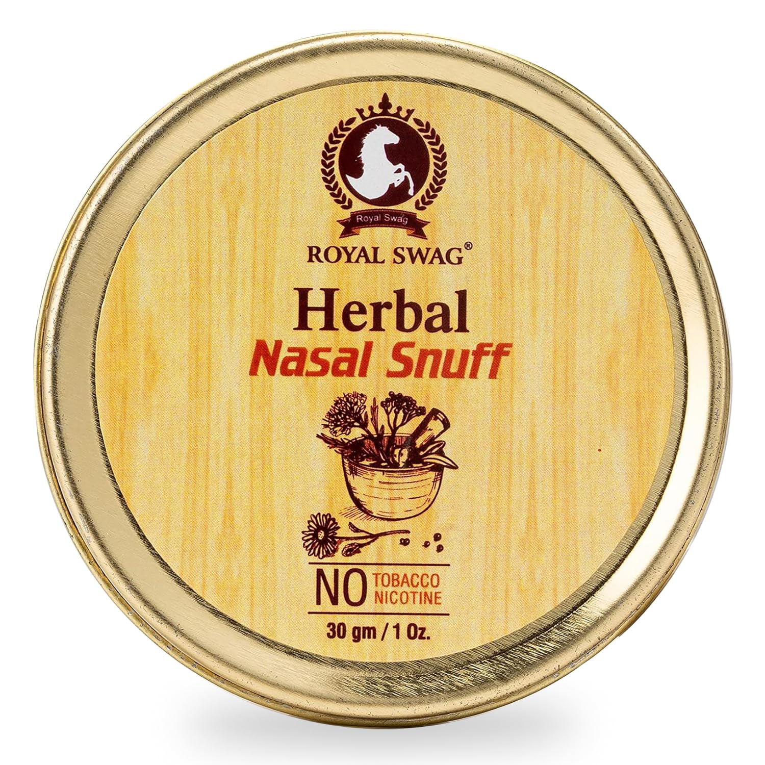 Royal Swag Herbal Nasal Snuff Powder - Tobacco & Nicotine Free (30g)