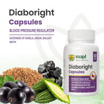 MAPL Diaboright Blood Sugar Care Capsule| Ayurvedic Formula with Neem, Giloy, Karela & Jamun | Supports Glucose Control & Immunity | 60 Capsules