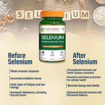 Pure Nutrition Selenium Capsules - 40mcg for Immune System, Supports Healthy Blood Pressure, Thyroid Health & Improves Cholesterol Levels - 60 Veg Capsules