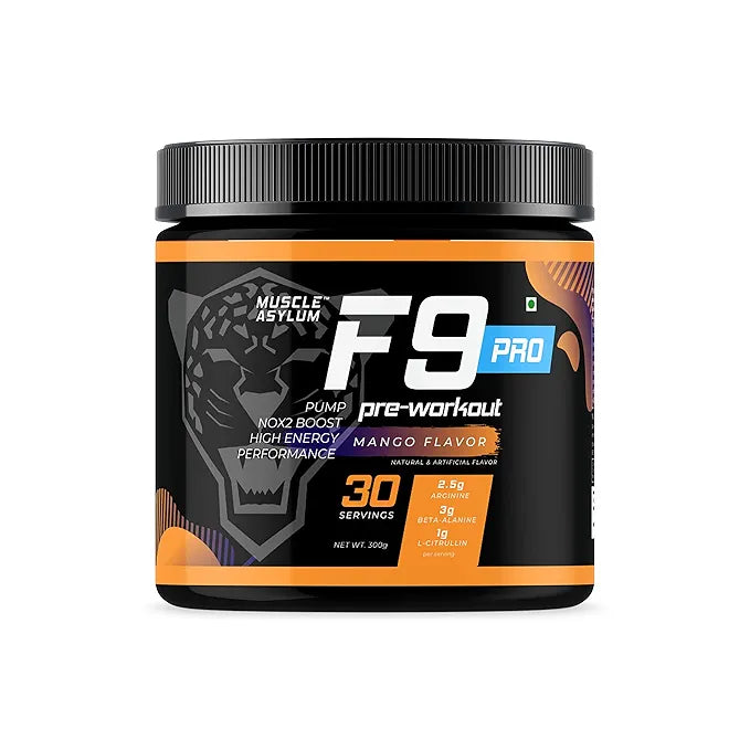 Muscle Asylum F9 Pre-Workout Mango