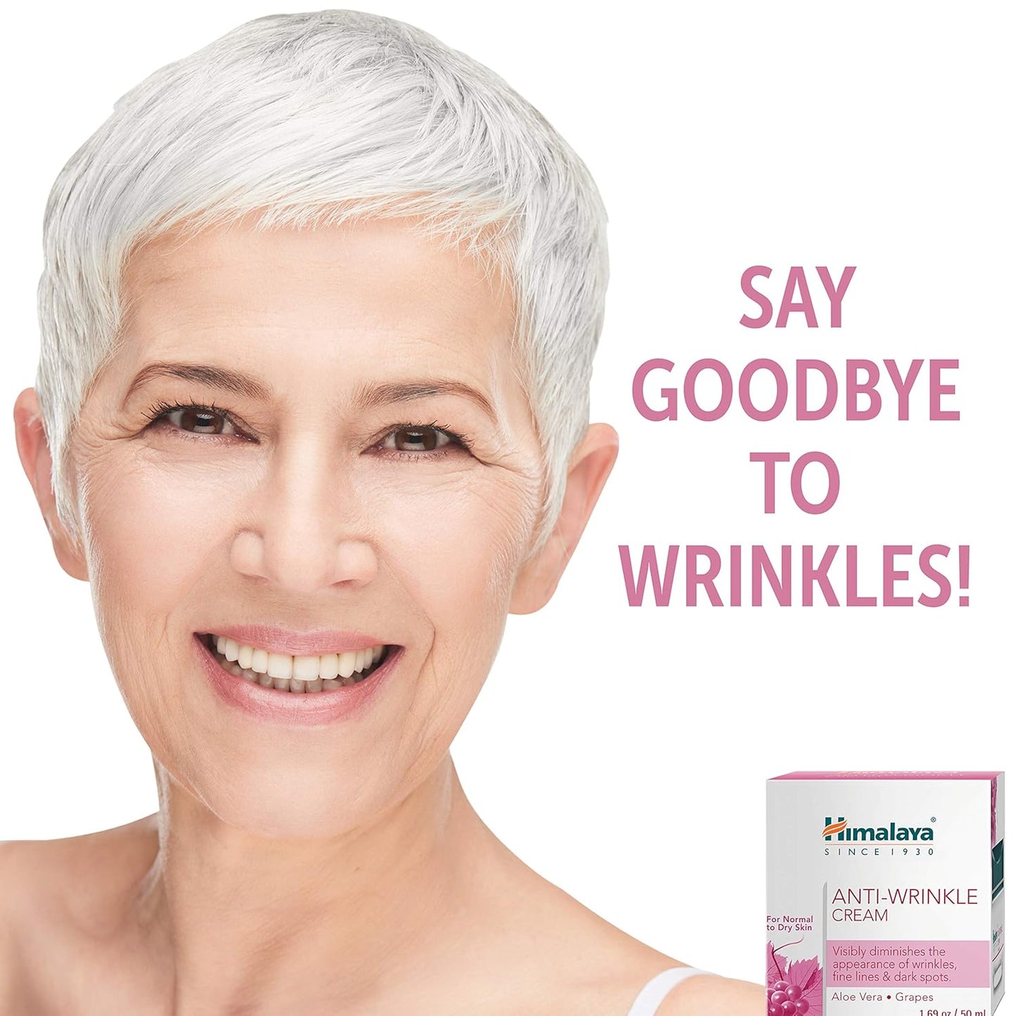 Himalaya Anti-Wrinkle Cream with Aloe Vera & Grape Extract | For Fine Lines & Age Spots