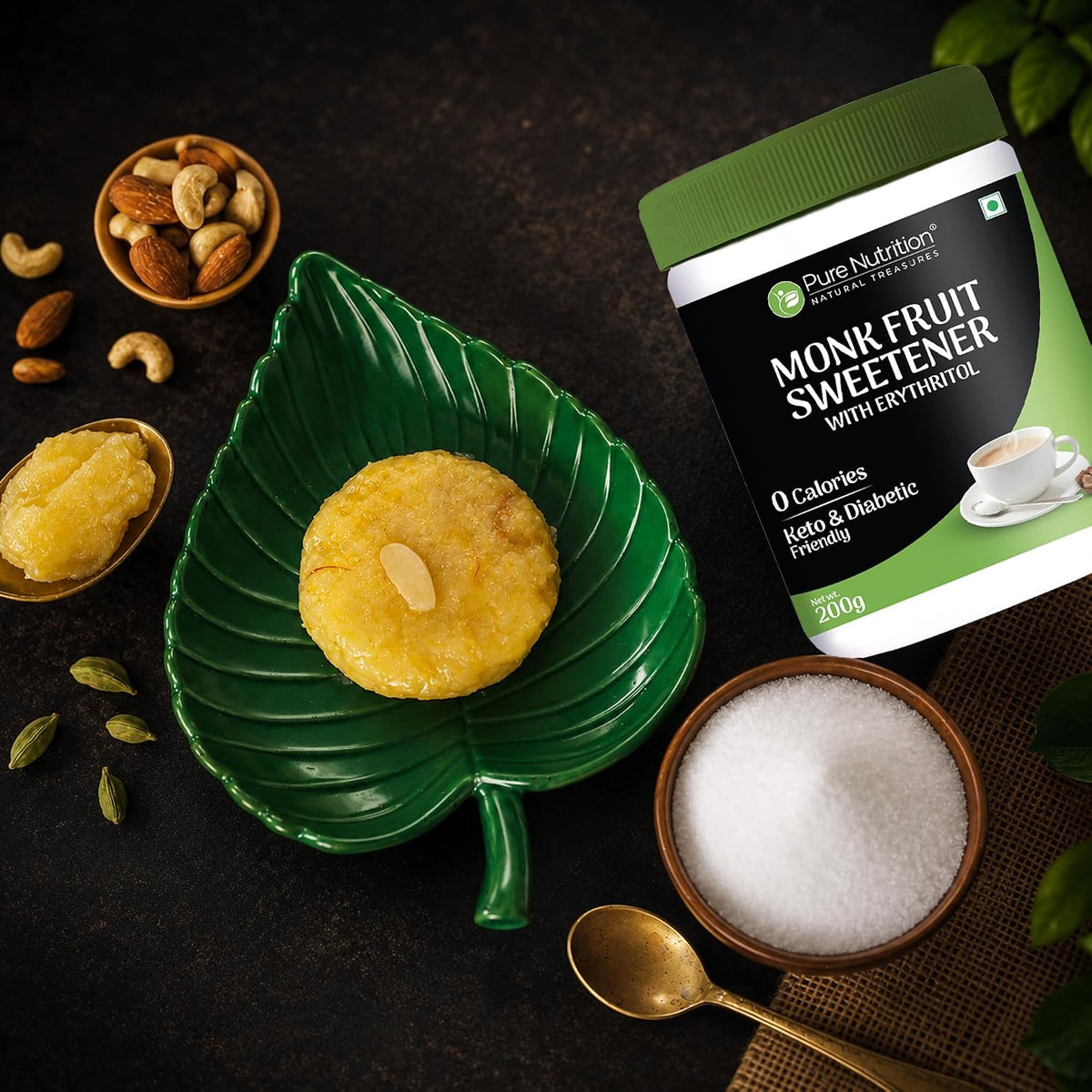 Pure Nutrition Monk Fruit 200g | Natural Zero-Calorie Sweetener | Sugar Alternative