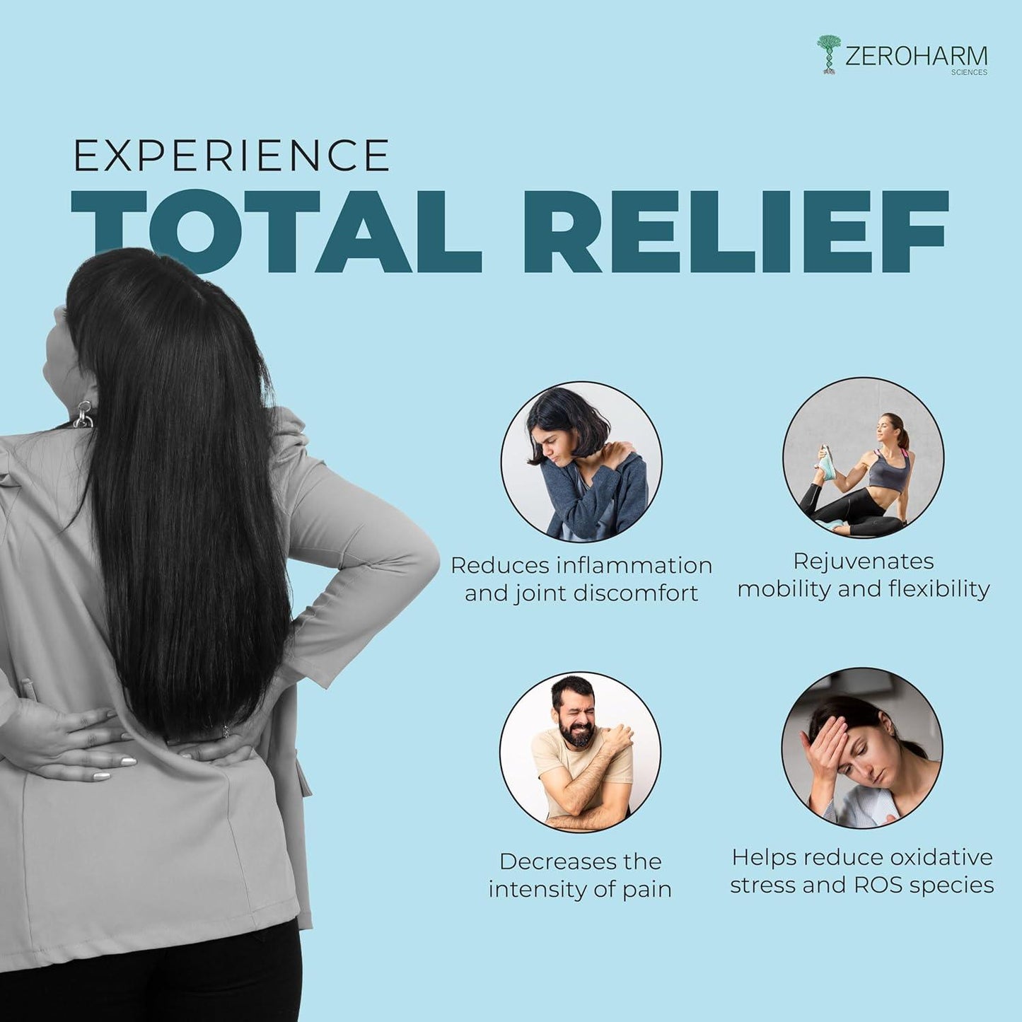 Zeroharm Holo Pain Relief Tablets - 60 Tablets