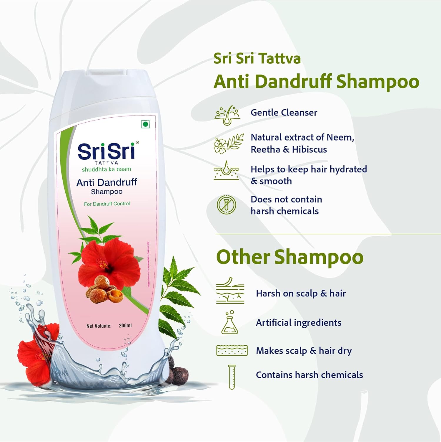 Sri Sri Tattva Anti Dandruff Shampoo - 200ml