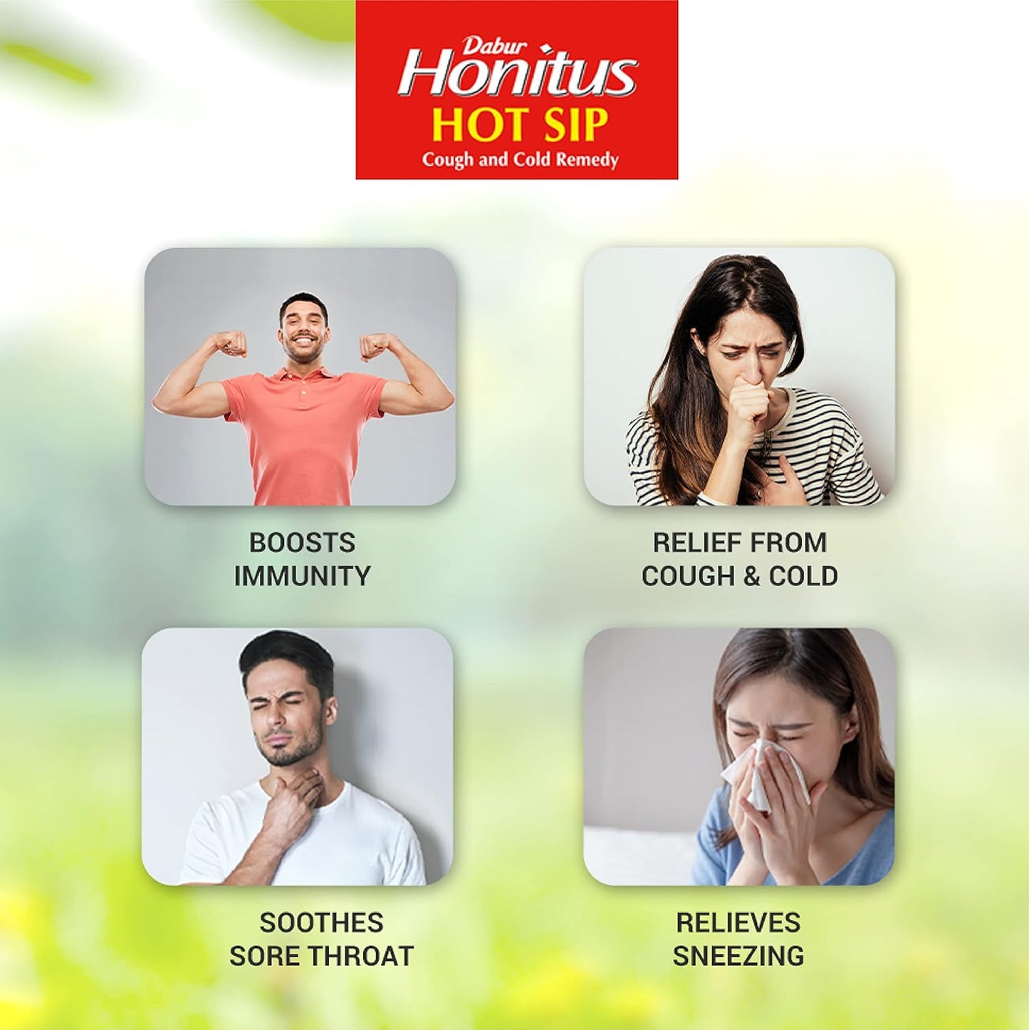Dabur Honitus Hot Sip Ayurvedic Kaadha | For Cough, Cold & Immunity (4gm Each)
