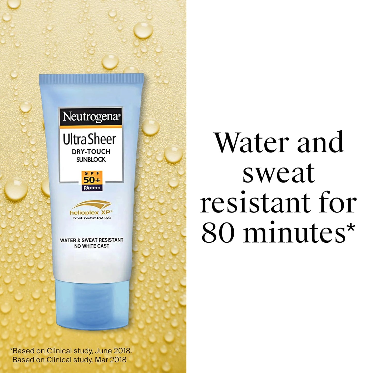 Neutrogena Ultra Sheer Dry-Touch Sunblock Sunscreen SPF 50+, PA+++ Lotion | UVA/UVB Protection | Water-Resistant