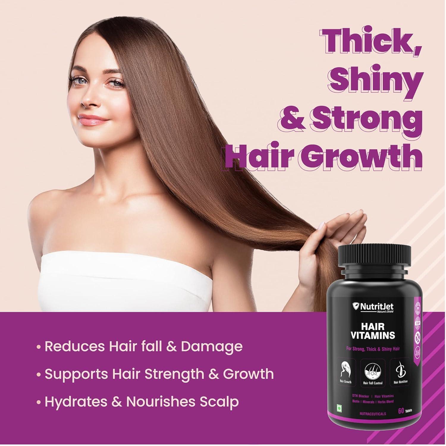 NutritJet Hair Vitamins Tablet - 60 Tablets