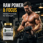 10 One Nutrition Testrogen 500mg (60 Veg Capsules) | For Stamina, Muscle Growth, Strength & Vitality Support