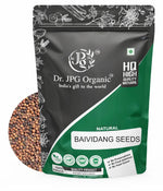 DR. JPG Organic Natural Baividang / Vaivadang Black Seeds (100g) | Pure Embelia Ribes / False Black Pepper Seeds