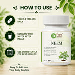 Pure Nutrition Neem Tablets (250mg | 90 Tablets)