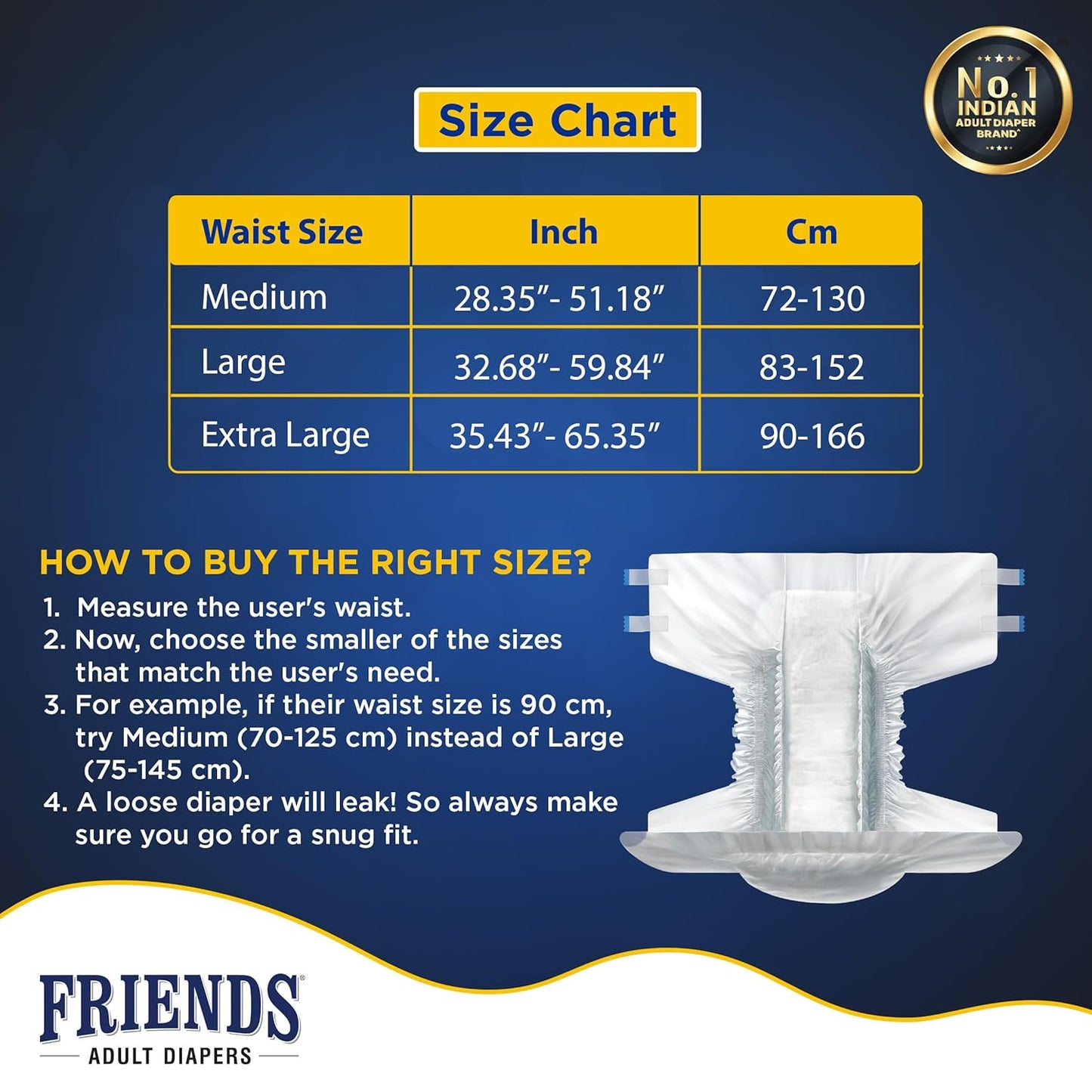Friends Economy Adult Diaper Tape Medium