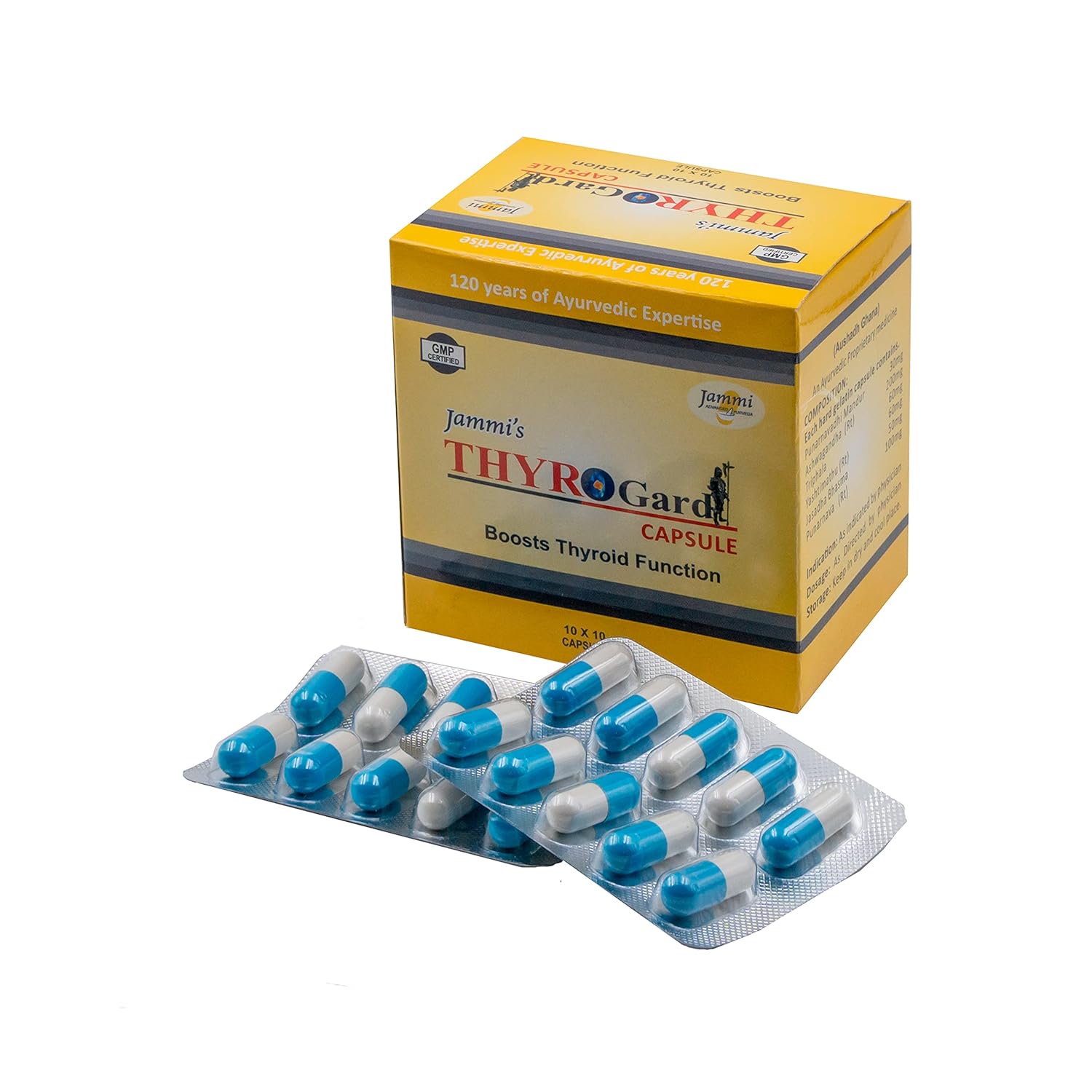 Jammi Thyrogard Capsules - 100 Tablets