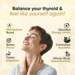 Vitaminnica Thyroid Support Capsules | Supports Thyroid Health & Hormone Balance | Enriched with Iodine - Energy & Metabolism Booster | 60 Vegan Capsules