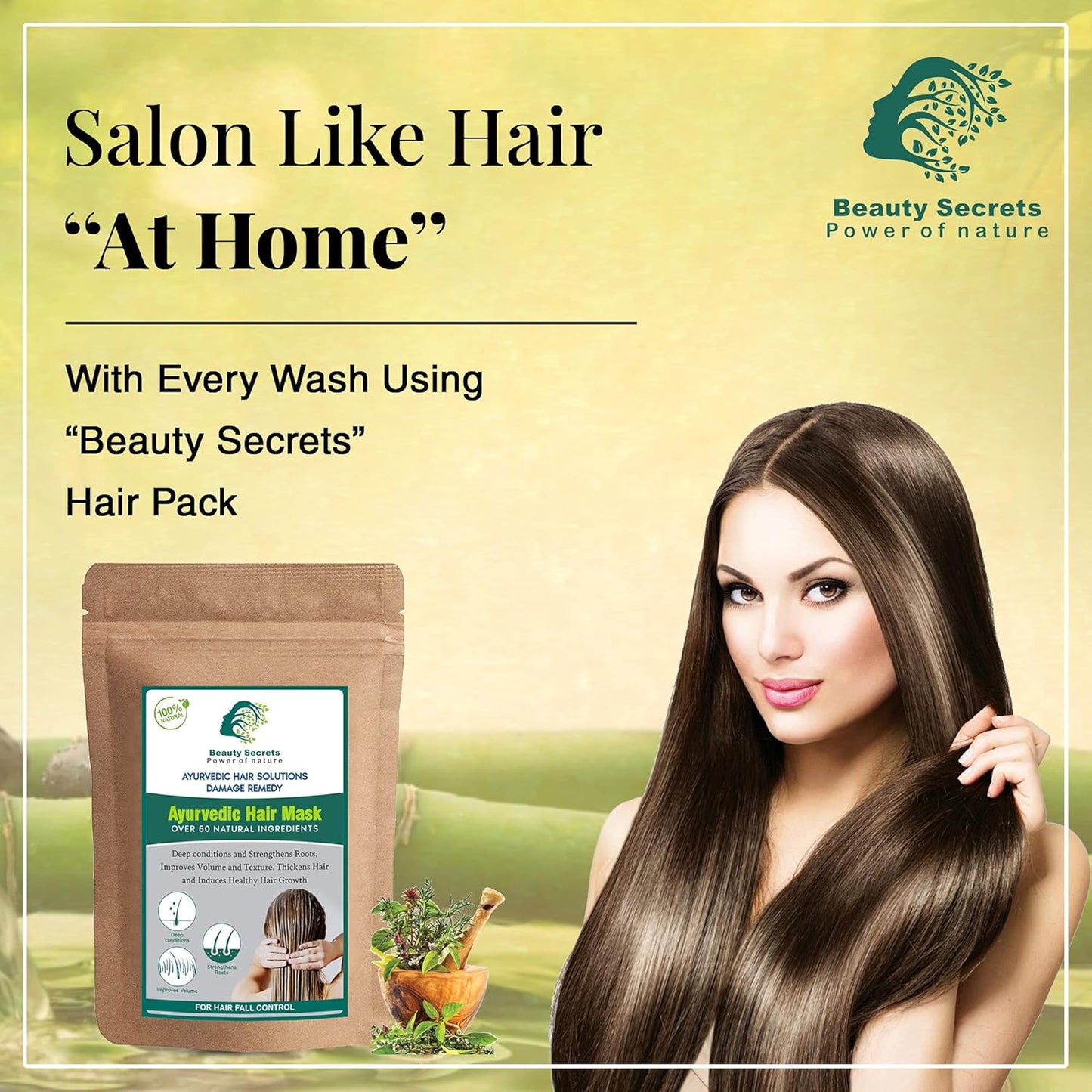 Beauty Secrets Ayurvedic Hair Mask - 100gm