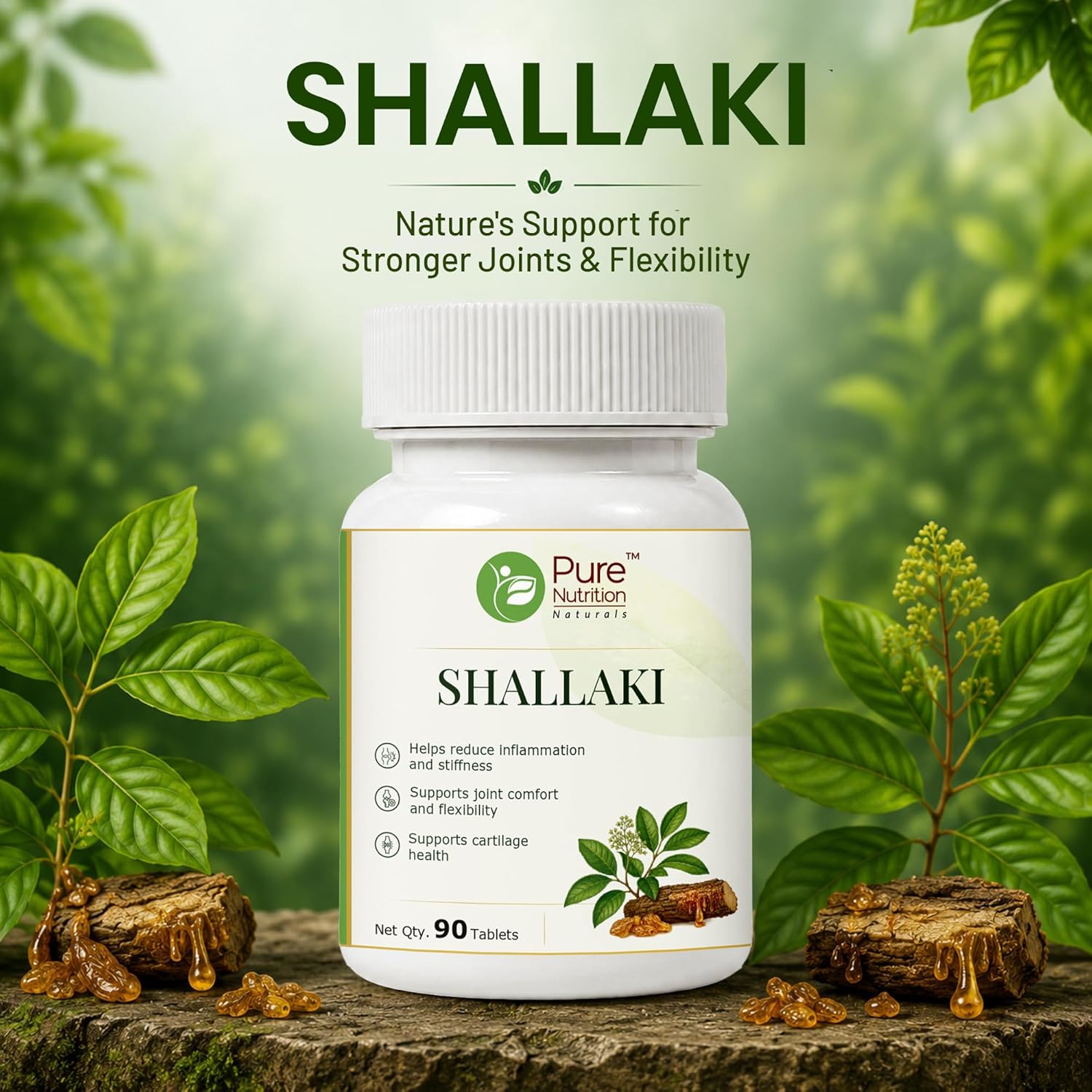 Pure Nutrition Shallaki Tablets (250mg | 90 Tablets)