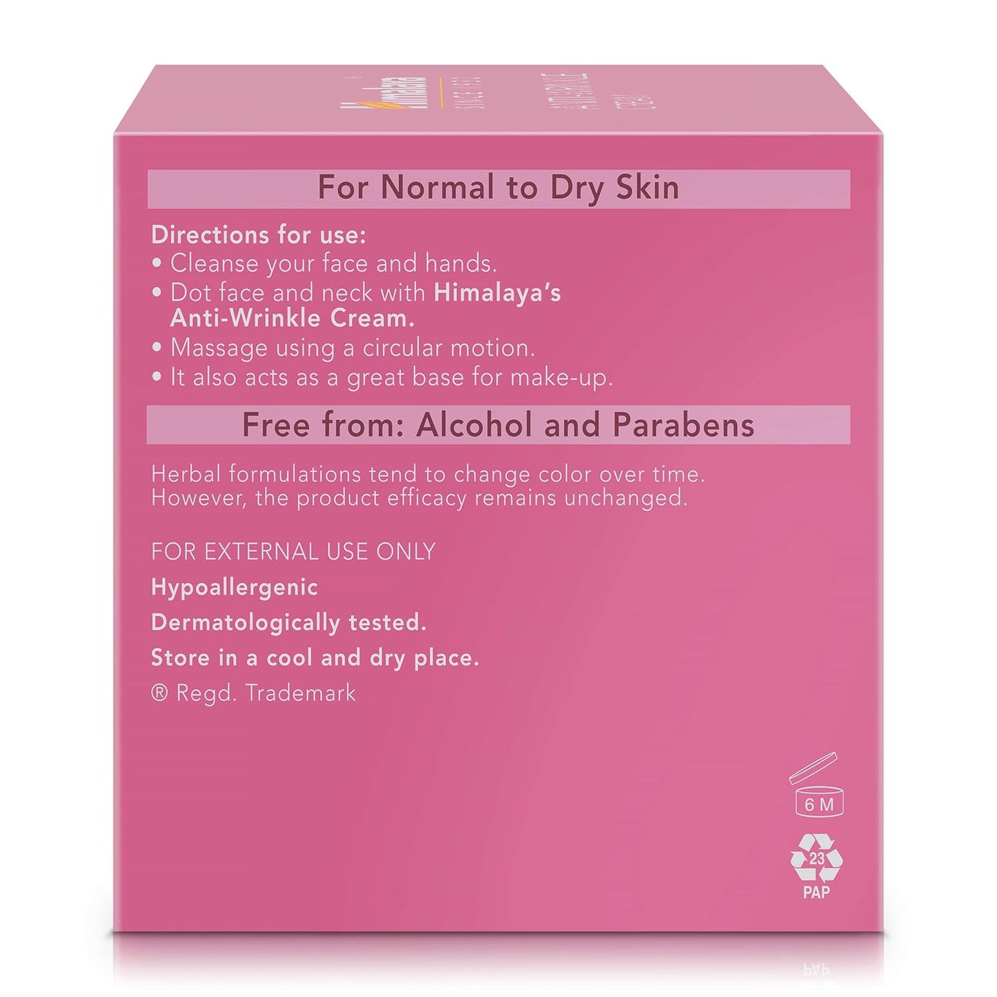 Himalaya Anti-Wrinkle Cream with Aloe Vera & Grape Extract | For Fine Lines & Age Spots