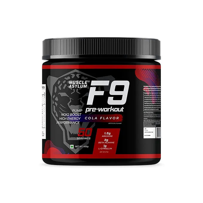Muscle Asylum F9 Pre-Workout Cola