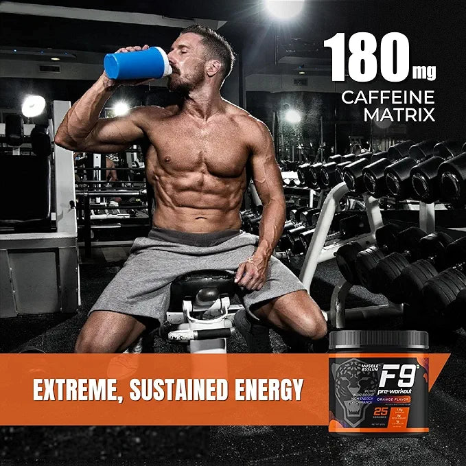 Muscle Asylum F9 Pre-Workout Orange