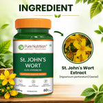 Pure Nutrition St. John’s Wort Extract 500mg, 60 Capsules | Herbal Mood & Wellness Support