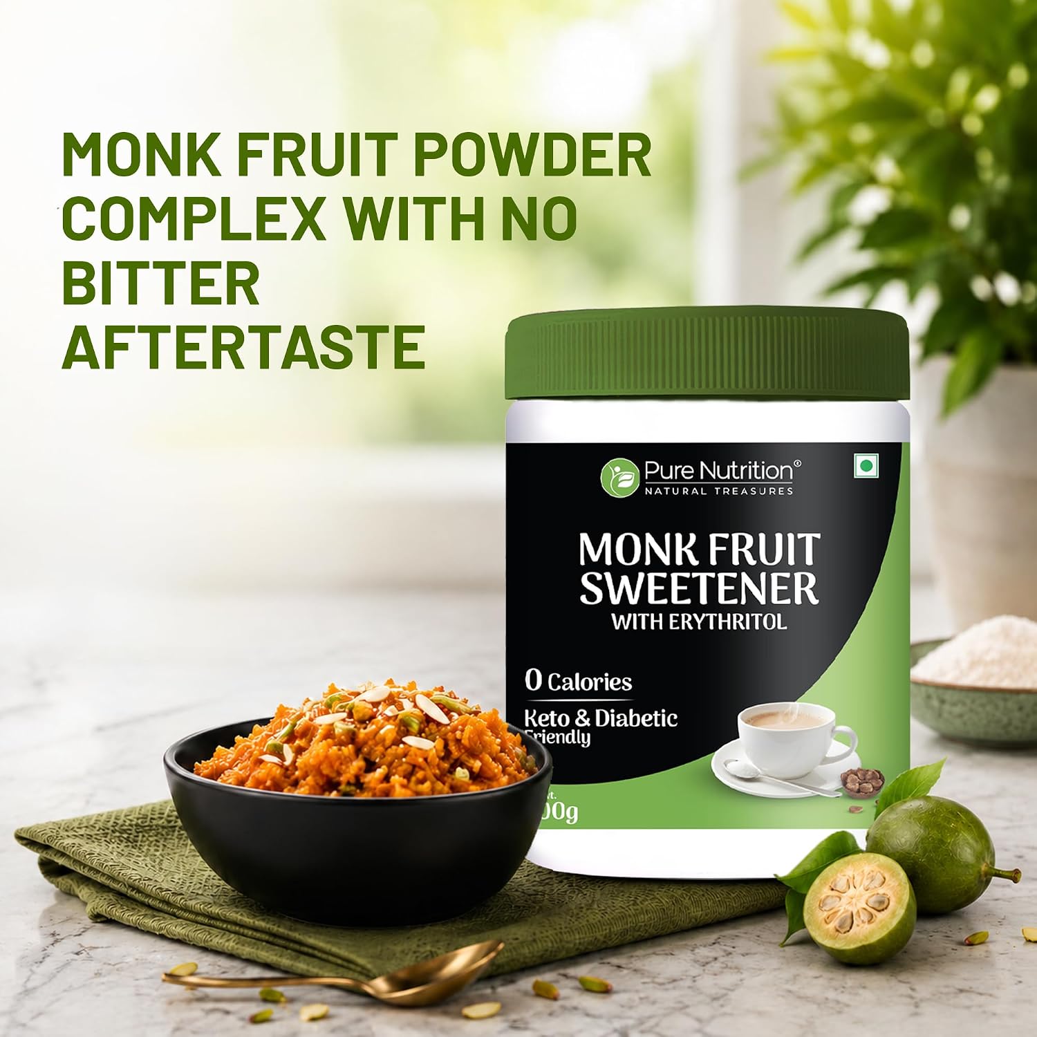 Pure Nutrition Monk Fruit 200g | Natural Zero-Calorie Sweetener | Sugar Alternative