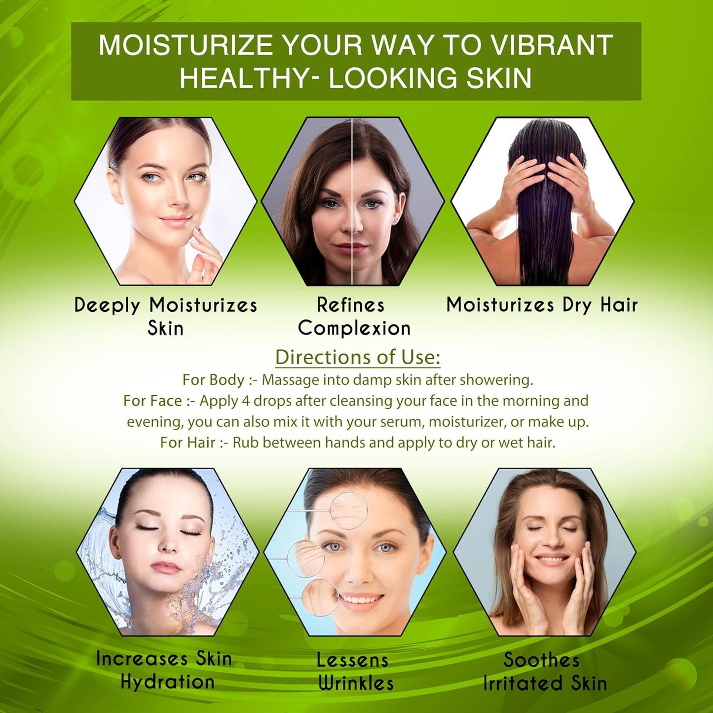 Beauty Secrets Certified Organic Squalane Oil For Face | Lightweight Anti Aging Face Oil for Glowing Skin | Hydrating Face Moisturizer for Women & Men for All Skin Types-30ml