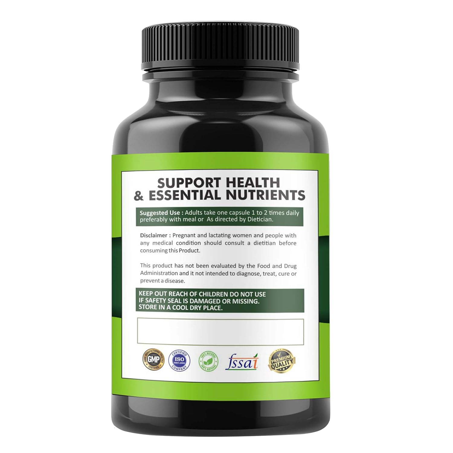 PUREORGANICS Collagen Protein Capsules 1000 mg Collagen Peptides for Healthy Skin and Nails and Relief in Bone and Joint Pain - 60 Capsules