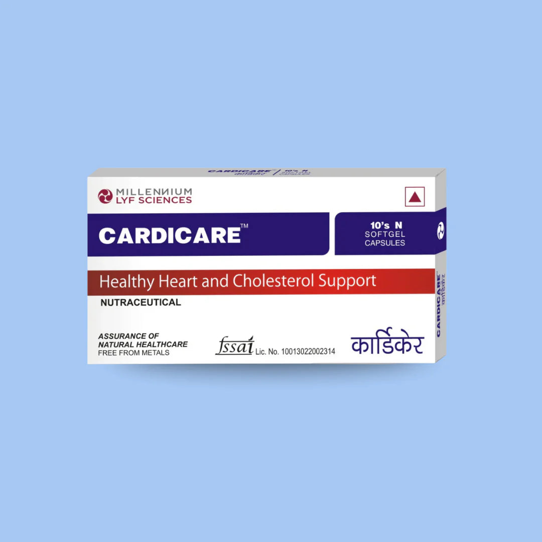Millennium Herbal Care Cardicare | Softgel Capsule for Healthy Triglycerides & LDL Levels - 40 Softgel