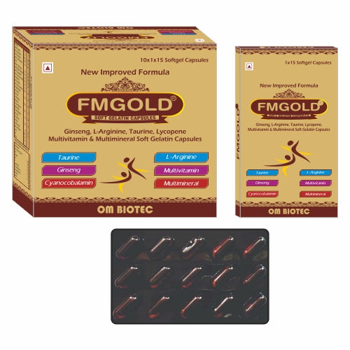 FM-GOLD Vitamins, Minerals, Ginseng with L-Arginine, Taurine Cyanocobalamine