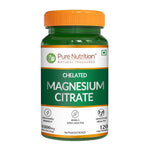 Pure Nutrition Magnesium Citrate, 120 Veg Tablets, Supports Sleep, Muscle Relaxation, Bone & Joint Health, Energy Production & Easy For Digestion