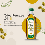 PURE NUTRITION NATURAL TREASURES Pomace Olive Oil - 1L Pet Bottle|Ideal For Everyday Indian Cooking & Deep Frying|Low In Saturated Fats|Supports Heart Health & Weight Management