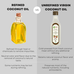 Pure Nutrition Cold-Pressed Virgin Coconut Oil - 1L | 100% Natural & Pure | Ideal for Cooking, Baby Massage, Hair & Skin Care | Supports Hair Growth & Skin Hydration