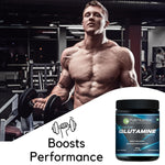 Pure nutrition Glutamine Powder 100g | Post Workout Supplement Amino Acid for Muscle Growth & Recovery | Unflavoured | 25mg serving