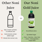 Pure Nutrition Noni Gold Detox Juice 1L | With Garcinia, Aloe Vera, Amla, Ashwagandha & Grape Seed Extract | Supports Diabetes Care, Digestion, Immunity & Skin Health
