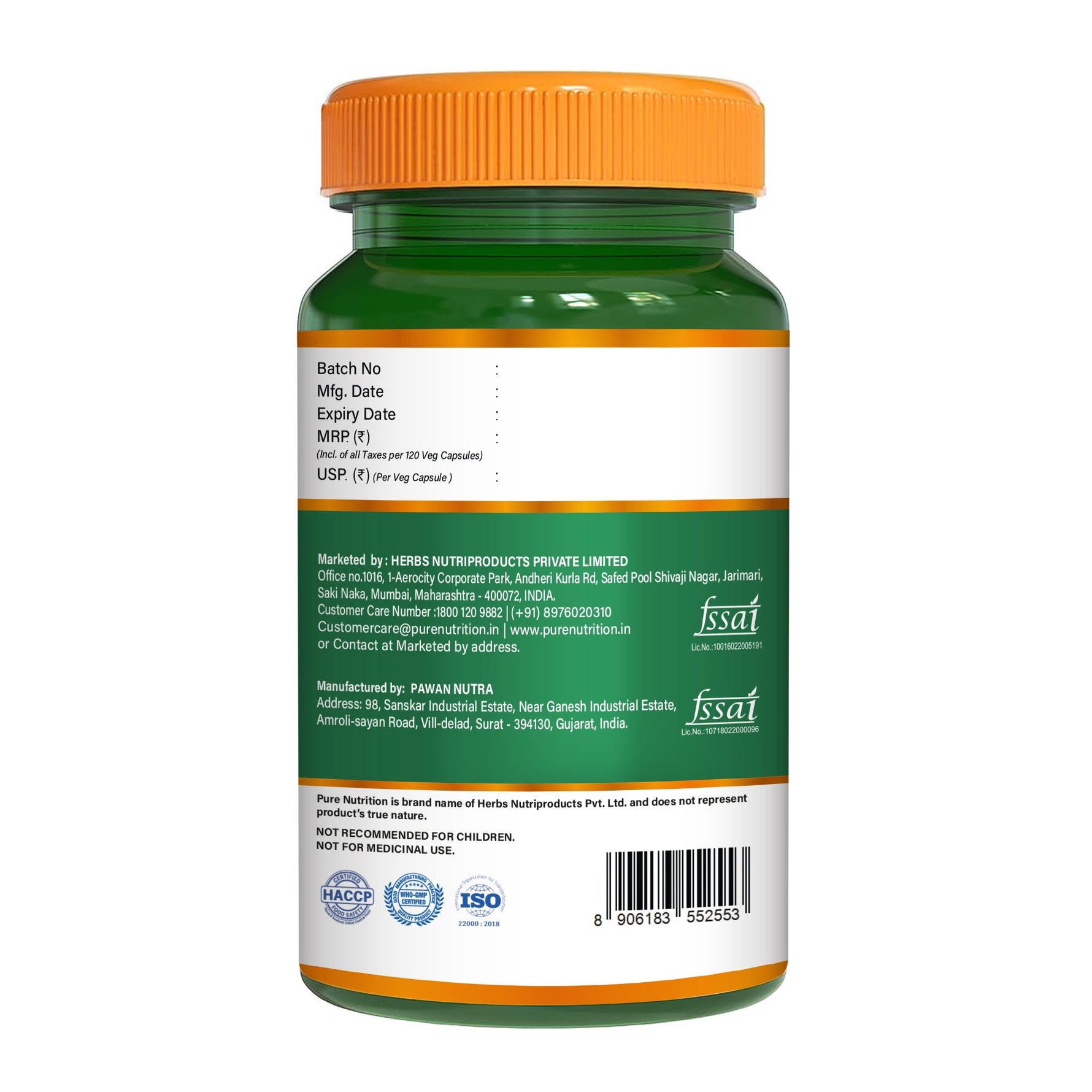 Pure Nutrition Zinc Methionine + Copper (45.7mg) – 120 Veg Capsules | High Absorption Zinc Supplement | Supports Immunity, Heart + Skin Health | Antioxidant + Cellular Protection | For Men & Women