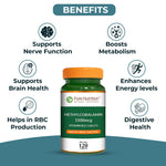 Pure Nutrition Vitamin B12 (1500mcg) - 120 Veg Tablets | Methylcobalamin B12 for Men & Women | Boosts Immunity & Energy Levels | Supports Brain, Nerve & Heart Health | Essential for Red Blood Cell Formation
