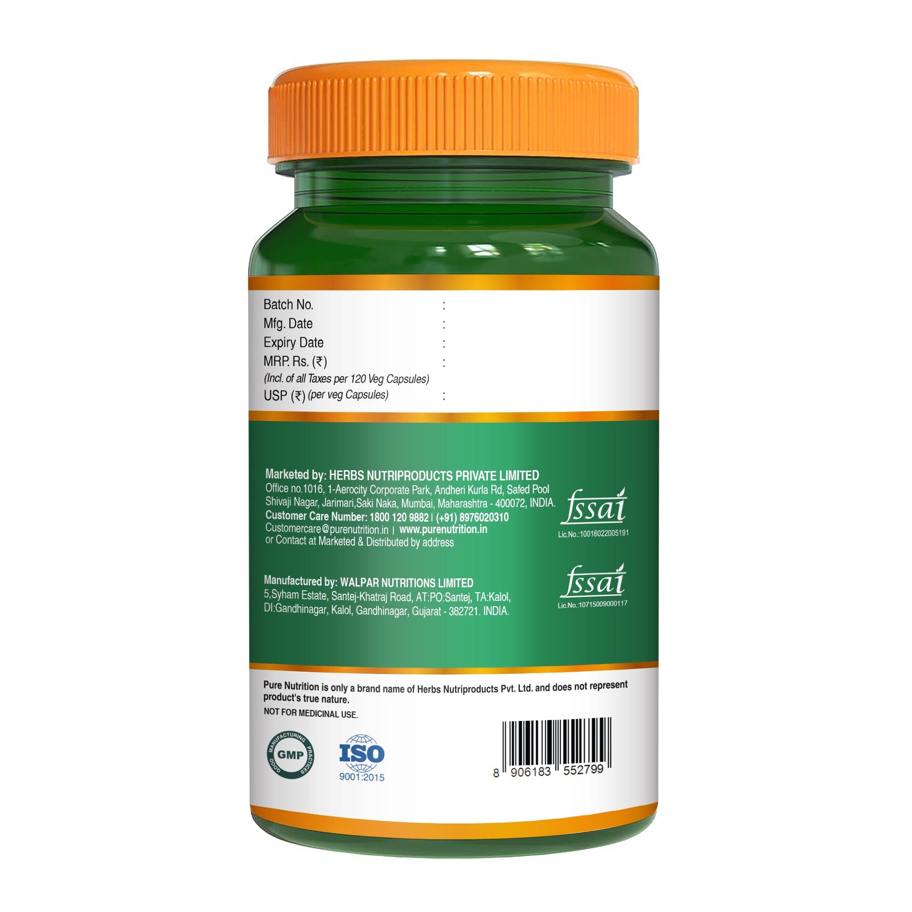 Pure Nutrition Korean Ginseng 800mg - 120 Capsules | Red Panax Ginseng Supplement for Men and Women | Boosts Energy & Focus | Supports Cognitive Function, Vitality, Strength & Immunity