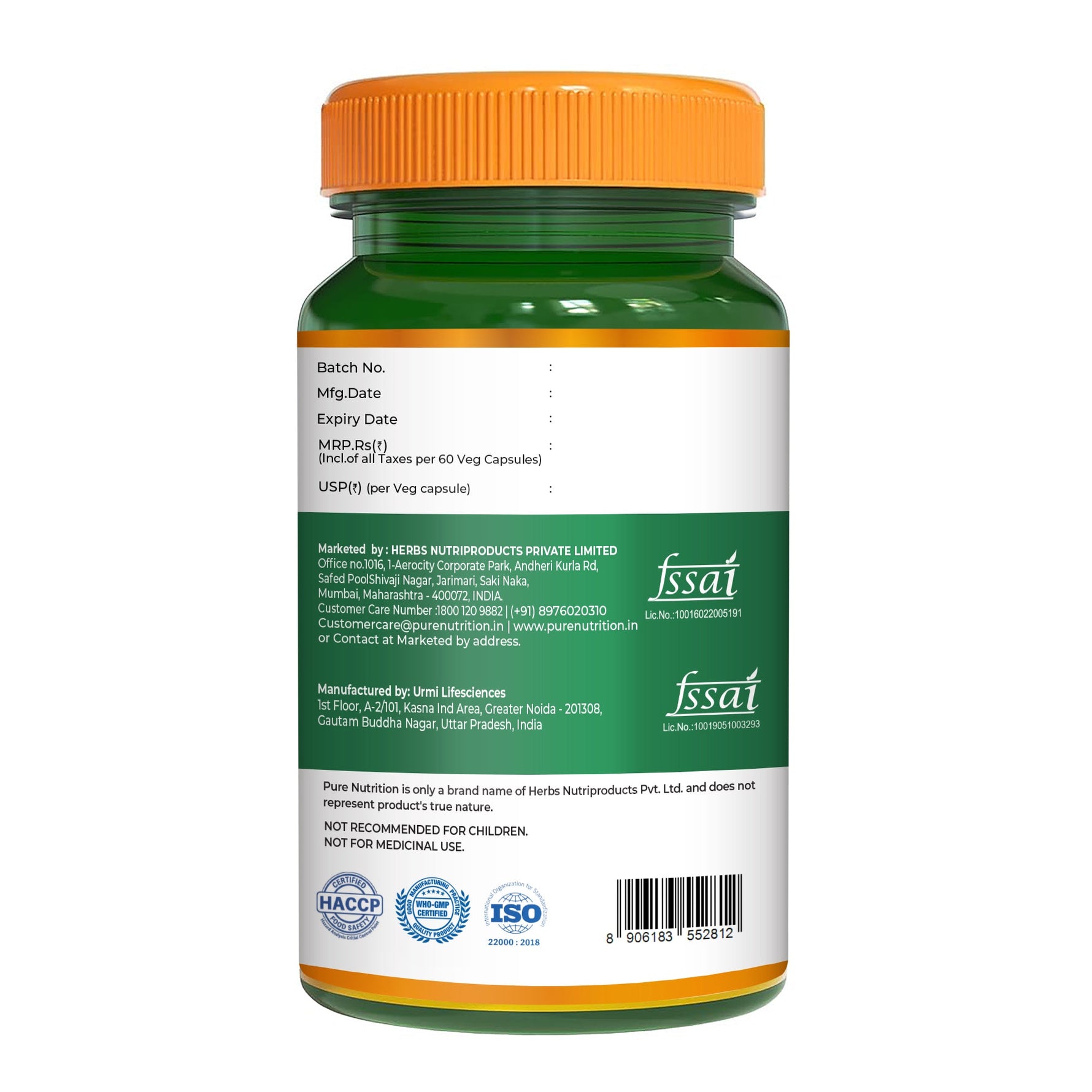 Pure Nutrition Eye Care+ 60 Veg Capsules with Lutein, Zeaxanthin, Vitamin A & Bilberry Extract | Support Retina Health | Improve Night Vision, Blue Light & Digital Guard