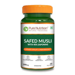 Pure Nutrition Safed Musali – 500mg, 60 Veg Tablets | Ayurvedic Herbal Supplement for Muscle Strength, Stamina, Immunity, Energy & Endurance